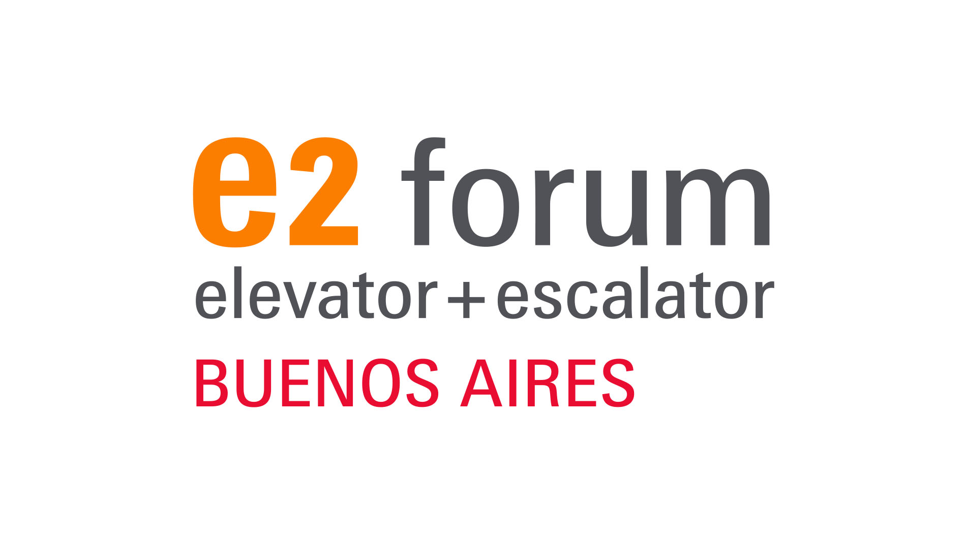 logo e2 forum elevator + escalator Buenos Aires
